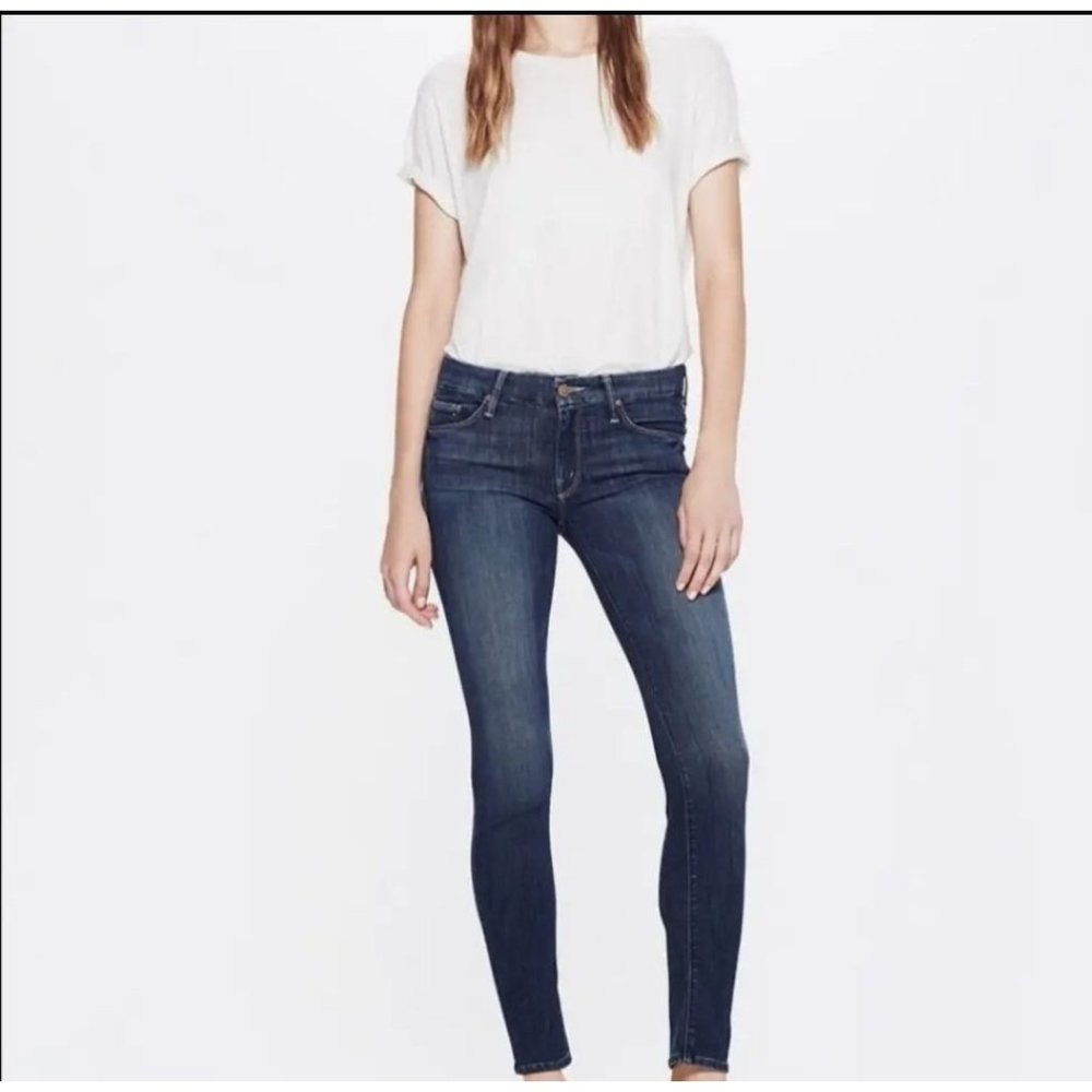 Mother The Looker Blue Jeans denim In Hello Kitty size 27 Skinny Ankle